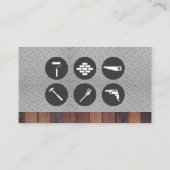 Hardware-Tools | Stahl und Holz Visitenkarte (Rückseite)