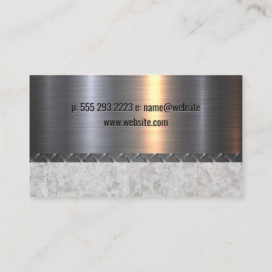 Hardware-Tools | Stahlbeton Visitenkarte (Rückseite)