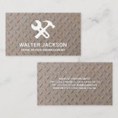 Hardware-Tools | Stahlgitter-Muster Visitenkarte (Vorne/Hinten)