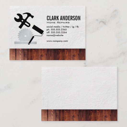 Hardware-Tools Visitenkarte (Vorne/Hinten)