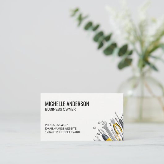 Hardware-Tools Visitenkarte (Stehend Vorderseite)