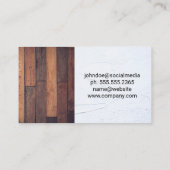 Hardware-Tools | Wood-Zuhause-Logo Visitenkarte (Rückseite)