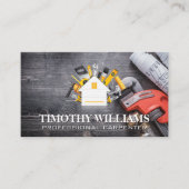 Hardware-Tools | Zuhause-Symbol | Blue Prints Visitenkarte (Vorderseite)