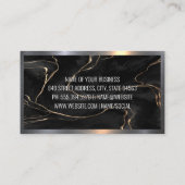 Hardware-Tools | Zuhause-Symbol | Marmorstahl Visitenkarte (Rückseite)