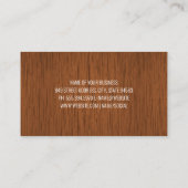 Hardware-Tools | Zuhause Wood Grain Visitenkarte (Rückseite)