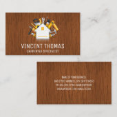 Hardware-Tools | Zuhause Wood Grain Visitenkarte (Vorne/Hinten)