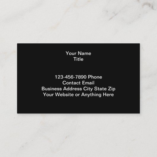 Hardware- und Baukarten Visitenkarte (Rückseite)