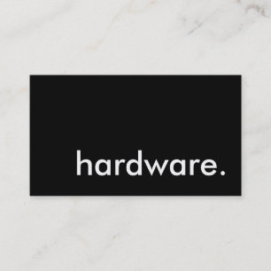 hardware. visitenkarte