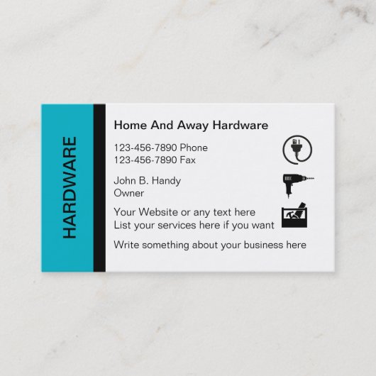 Hardware-Visitenkarten Visitenkarte (Vorderseite)