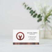 Hardware-Wrench-Tools | Bauarbeiter Visitenkarte (Stehend Vorderseite)