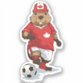 Hardworking Beaver Striker Aufkleber (Vorderseite)