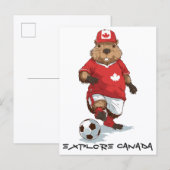 Hardworking Beaver Striker Postkarte (Vorne/Hinten)