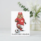 Hardworking Beaver Striker Postkarte (Stehend Vorderseite)