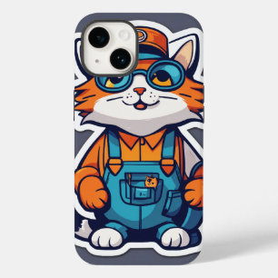 Hardworking Cat Worker Case-Mate iPhone 14 Hülle