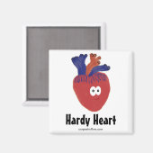 Hardy Heart Magnet (Vorderseite/Rückseite)