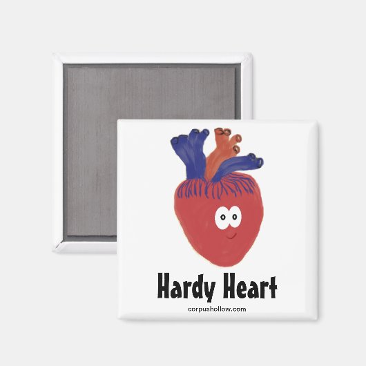 Hardy Heart Magnet (Vorderseite/Rückseite)