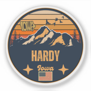 Hardy, Iowa Ia, Vereinigte Staaten Aufkleber