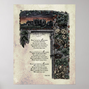 Hardy "Lyonnesse" Viktorianisch Art Gedicht 17x22 Poster