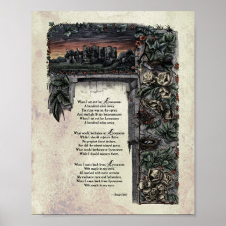 Hardy "Lyonnesse" Viktorianisch Art Gedicht 8x10 Poster