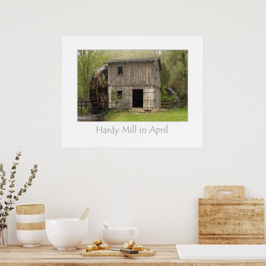 Hardy Mill im April Poster (Küche)