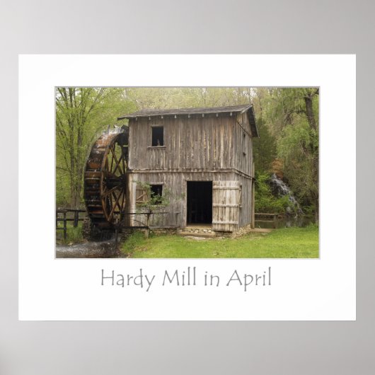 Hardy Mill im April Poster (Vorne)