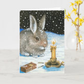 Hare 20 Note Card Karte (Gelbe Blume)