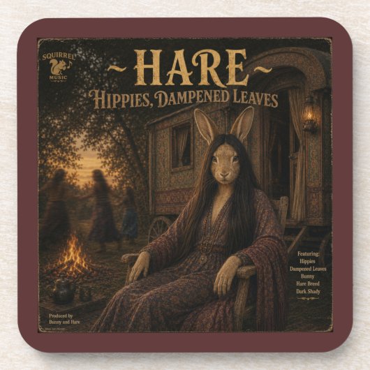 Hare Album: eine Parodie Getränkeuntersetzer (Vorderseite)