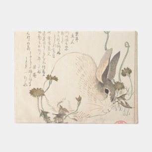 Hare and Dandelion Kubo Shunman Fußmatte