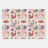 Hare and Moon Gradient Pastell Goth Wrapping Paper Geschenkpapier Set (Vorderseite)
