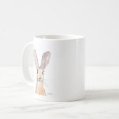 Hare Aquarell Kaffeetasse (Vorderseite Links)