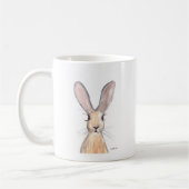 Hare Aquarell Kaffeetasse (Links)