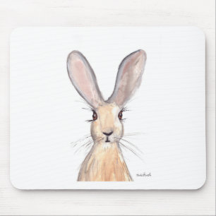 Hare Aquarell Mousepad