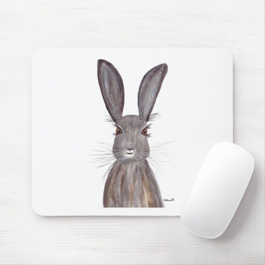 Hare Aquarellkaninchen Art Mousepad (Mit Mouse)