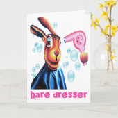 Hare at the hare dressers. karte (Gelbe Blume)
