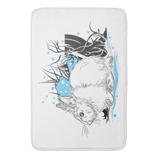 Hare Badematte (Vorderseite Vertikal)