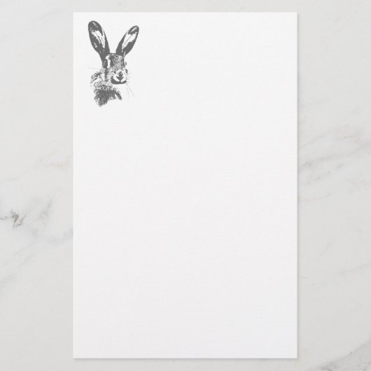 Hare Briefpapier (Vorderseite)