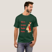 Hare Comes Santa Paws T-Shirt (Vorne ganz)