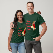Hare Comes Santa Paws T-Shirt (Unisex)