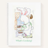 Hare Cook 8.5" x 11" Rezept Journal Notizblock (Vorderseite)