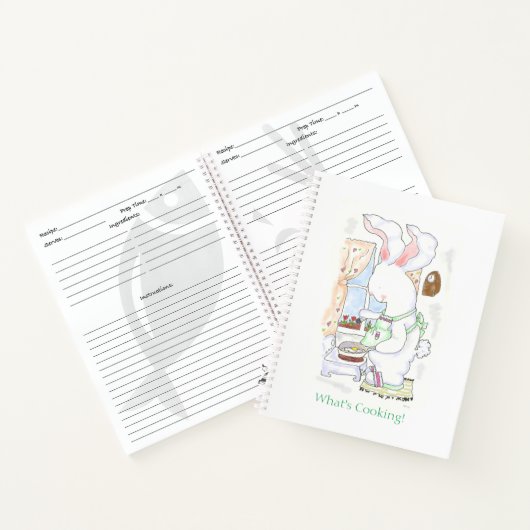 Hare Cook 8.5" x 11" Rezept Journal Notizblock (Innenseite)