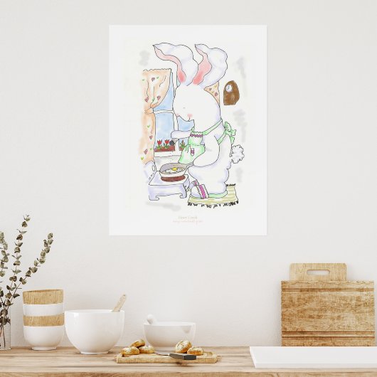 Hare Cook Poster/Print Poster (Küche)