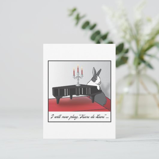 HARE DE LUNE POSTKARTE (Stehend Vorderseite)