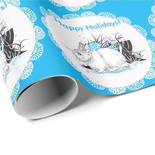 Hare Geschenkpapier (Rolleneckpunkt)