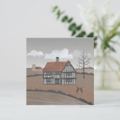 Hare House Card (Stehend Vorderseite)