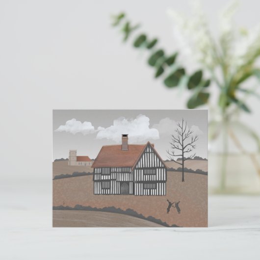 Hare House Postcard Postkarte (Stehend Vorderseite)