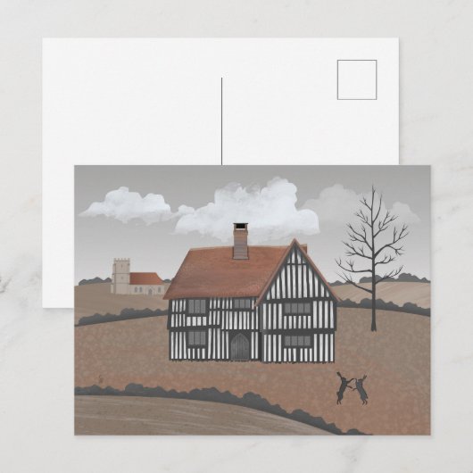 Hare House Postcard Postkarte (Vorne/Hinten)