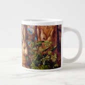 Hare in Forest Hans Hoffmann Rabbit Malerei Jumbo-Tasse (Rechts)