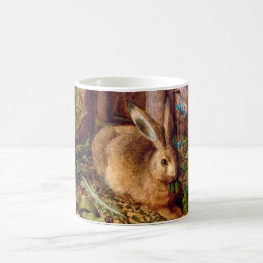 Hare in Forest Hans Hoffmann Rabbit Malerei Kaffeetasse (Mittel)