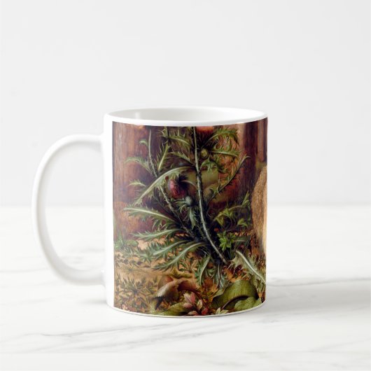 Hare in Forest Hans Hoffmann Rabbit Malerei Kaffeetasse (Links)