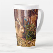 Hare in Forest Hans Hoffmann Rabbit Malerei Milchtasse (Rechte Ecke)